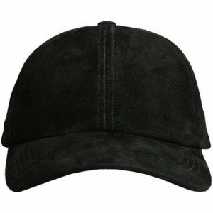 Baseball Caps Genuine Suede Leather Unisex Baseball Caps Made in USA - Bone - C311GL9IY63 $15.63