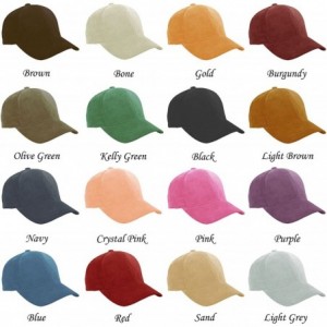 Baseball Caps Genuine Suede Leather Unisex Baseball Caps Made in USA - Bone - C311GL9IY63 $15.63