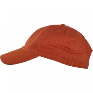 Baseball Caps Oceanside Solid Color Adjustable Baseball Cap - Rust - C612IEUPAT9 $11.09