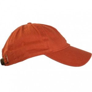 Baseball Caps Oceanside Solid Color Adjustable Baseball Cap - Rust - C612IEUPAT9 $11.09