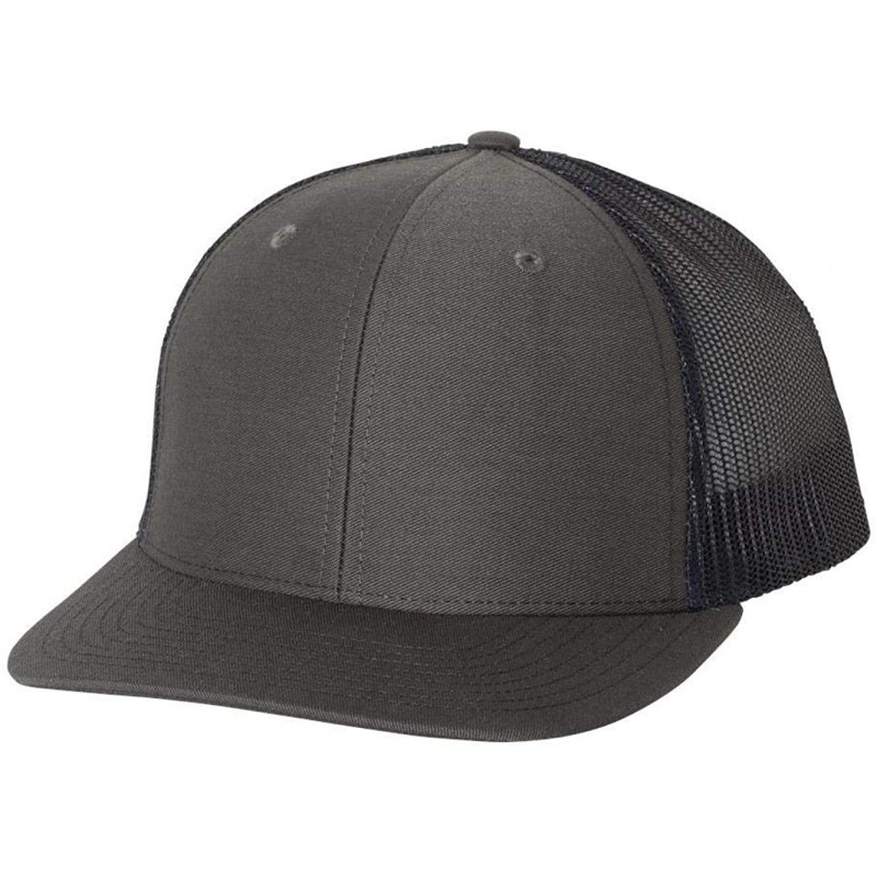 Baseball Caps Snapback Trucker Cap - 112 - Charcoal/ Navy - CL12E6DPJLD $9.51