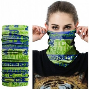 Balaclavas Seamless Face Mask Silk Fabric Headwear Headband Neck Gaiter Multifunctional - Blue & Green & Bike - CT197SLA3OO $...