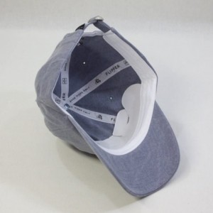 Baseball Caps Hachiko Loyal Dog Adjustable Strapback Baeball Cap - Blue Flower - CB12J3ZYCSZ $15.89