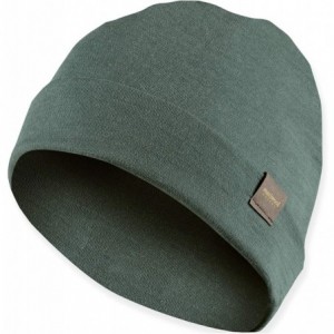 Skullies & Beanies Unisex Merino Wool Cuff Beanie Hat - Choose Your Color - Teal - CR192T64MGA $19.14