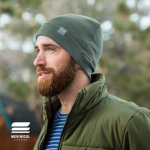 Skullies & Beanies Unisex Merino Wool Cuff Beanie Hat - Choose Your Color - Teal - CR192T64MGA $19.14