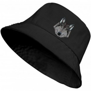 Sun Hats Unisex Bigfoot Flamingo Protection Packable - Big Wolf Head-2 - CW18WU327LR $12.36