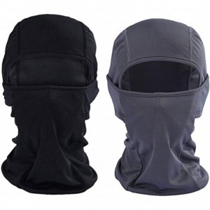 Balaclavas [2-Pack] Wind-Resistant Balaclava Ski Mask Face Mask Motorcycle Tactical Balaclava Hood - Black+gray - CW187E5XEUH...