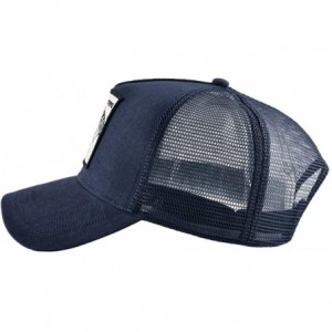 Baseball Caps Unisex Animal Mesh Trucker Hat Snapback Square Patch Baseball Caps - Blue Eagle - CC18SM67I2N $13.21