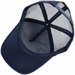 Baseball Caps Unisex Animal Mesh Trucker Hat Snapback Square Patch Baseball Caps - Blue Eagle - CC18SM67I2N $13.21