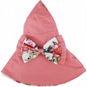 Sun Hats Womens Wide Brim Floppy Sun Hat Reversible Summer Beach Hats with Detachable Bowknot - Pink - CT18GSE5NQZ $12.82