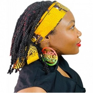 Headbands Ankara Headwrap Long Hair Head Wrap Turban and Scarf Dashiki African Print Kente and Stretch Jersey - C918SAXIWA5 $...