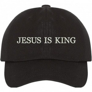 Baseball Caps Jesus is King Embroidered Unisex Baseball Hat - Kanye West Inspired - Music Lover Merch - Black - CM18AS6D3OX $...