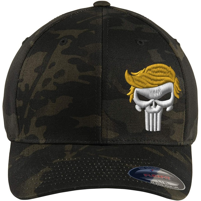 Baseball Caps Custom Embroidered President 2020"Keep Your HAT Great. Punisher Trump 6277 Flexfit Hat. - Multicam Black Camo -...