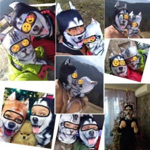 Balaclavas 3D Stand Ears Animal Balaclava Face Mask for Music Festivals- Raves- Ski- Halloween- Party Outdoor Activities - CK...