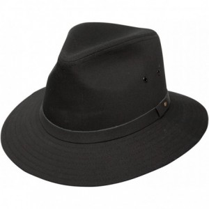 Fedoras Dobbs Gable Safari Hat - Black - CK110TUNXDJ $42.28