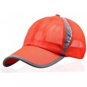 Sun Hats Unisex Summer Baseball Hat Sun Cap Lightweight Mesh Quick Dry Hats Adjustable Cap Cooling Sports Caps - Orange - CW1...