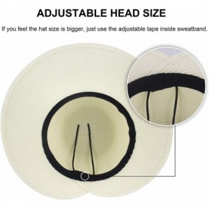 Sun Hats Women's Sun Hat Wide Brim Foldable Straw Hats Summer Travel Beach Cap - White - CE1944Z9XXR $15.11