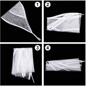 Rain Hats 12 Piece Rain Bonnet with Visor Waterproof Clear Bonnet for Women Lady Rain Wear - White - C818XK4CN0I $13.90