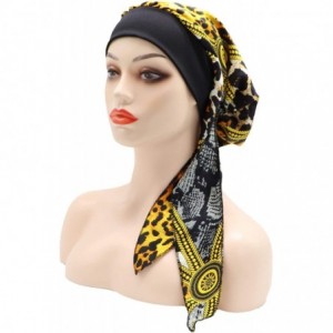 Skullies & Beanies Chemo Cancer Head Scarf Hat Cap Tie Dye Pre-Tied Hair Cover Headscarf Wrap Turban Headwear - CU198MWQZ6X $...