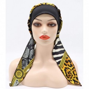 Skullies & Beanies Chemo Cancer Head Scarf Hat Cap Tie Dye Pre-Tied Hair Cover Headscarf Wrap Turban Headwear - CU198MWQZ6X $...