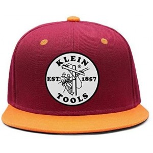 Baseball Caps Unisex Dad Cap Trucker-Klein-Tools-Hat Casual Breathable Baseball Snapback - Maroon-25 - CD18Q7MC4R8 $13.46