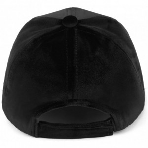 Baseball Caps Unisex Crushed Velvet Basketball Cap Adjustable Sports Hat - Black - CT17YIEXDYE $12.35