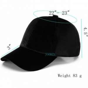 Baseball Caps Unisex Crushed Velvet Basketball Cap Adjustable Sports Hat - Black - CT17YIEXDYE $12.35