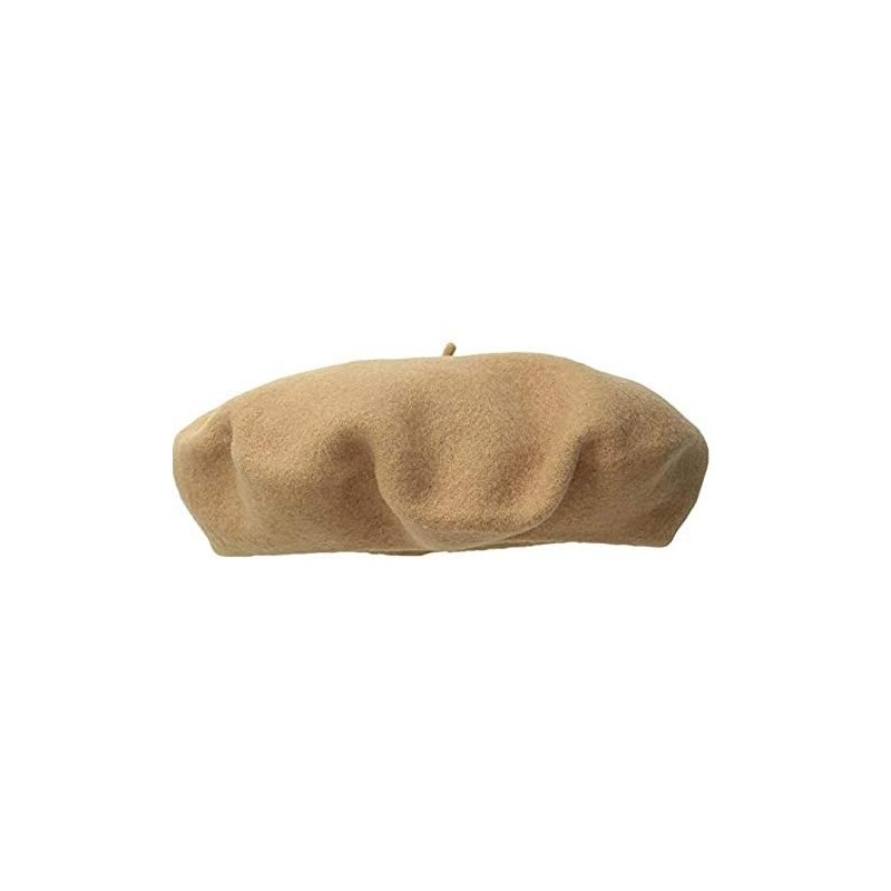 Berets Women's Scala Wool Beret - Camel - C0114ZIDSVX $19.32