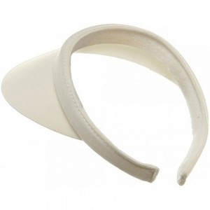 Visors Nylon Small Clip On - White - C117YW386UR $8.85