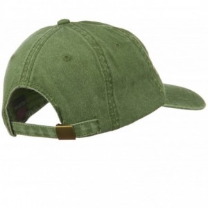 Baseball Caps Sports Kayak Embroidered Washed Dyed Cap - Olive Green - CX11ONYW69T $24.53