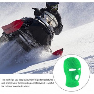 Balaclavas 3-Hole Ski Face Mask Balaclava for Men and Women-Set of 2 - Green - CN193AN9O5M $13.12