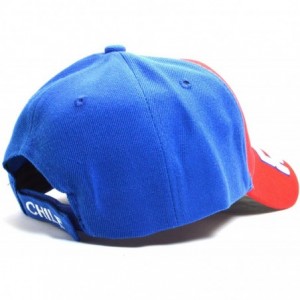 Baseball Caps National Flag Curved Visor Durable Baseball Golf Adjustable Cap AYO6013 - Chile - C618EZNIXS5 $14.74