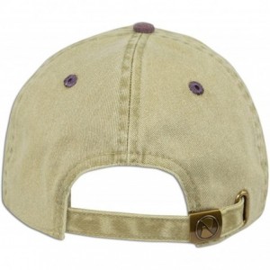 Baseball Caps Donut Hat Dad Embroidered Cap Polo Style Baseball Curved Unstructured Bill - Khaki / Burgundy - CZ185E4QCOC $12.17