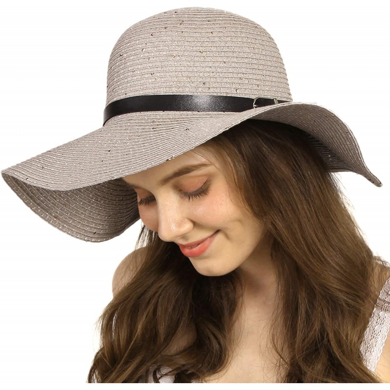 Sun Hats Straw Hat Beach Hat for Women Wide Brim UV Protection Travel Packable Floppy Foldable Roll Up Beach Sun hat - CD18SL...