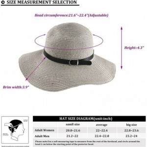 Sun Hats Straw Hat Beach Hat for Women Wide Brim UV Protection Travel Packable Floppy Foldable Roll Up Beach Sun hat - CD18SL...