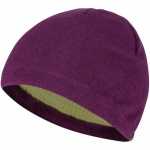 Skullies & Beanies Men's Alpha Direct Beanie - Deep Plum - C317YKSHUKY $18.71