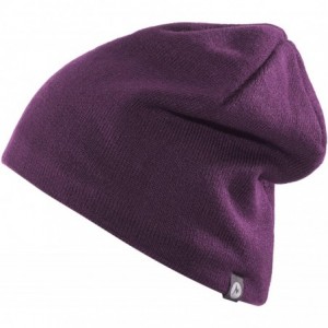 Skullies & Beanies Men's Alpha Direct Beanie - Deep Plum - C317YKSHUKY $18.71