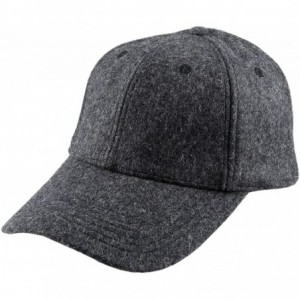 Baseball Caps Unisex Woolen Baseball Cap-Winter Wide Brim Warm Snapback Hat - 011-dark Grey - CP12N17ER5E $11.03