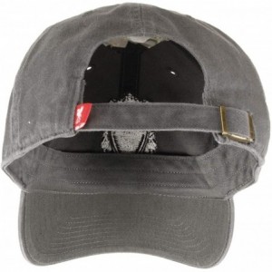 Baseball Caps Brand Relaxed Fit Cap - FC Liverpool Retro Logo Charcoal - CZ18TUWT8L8 $37.34