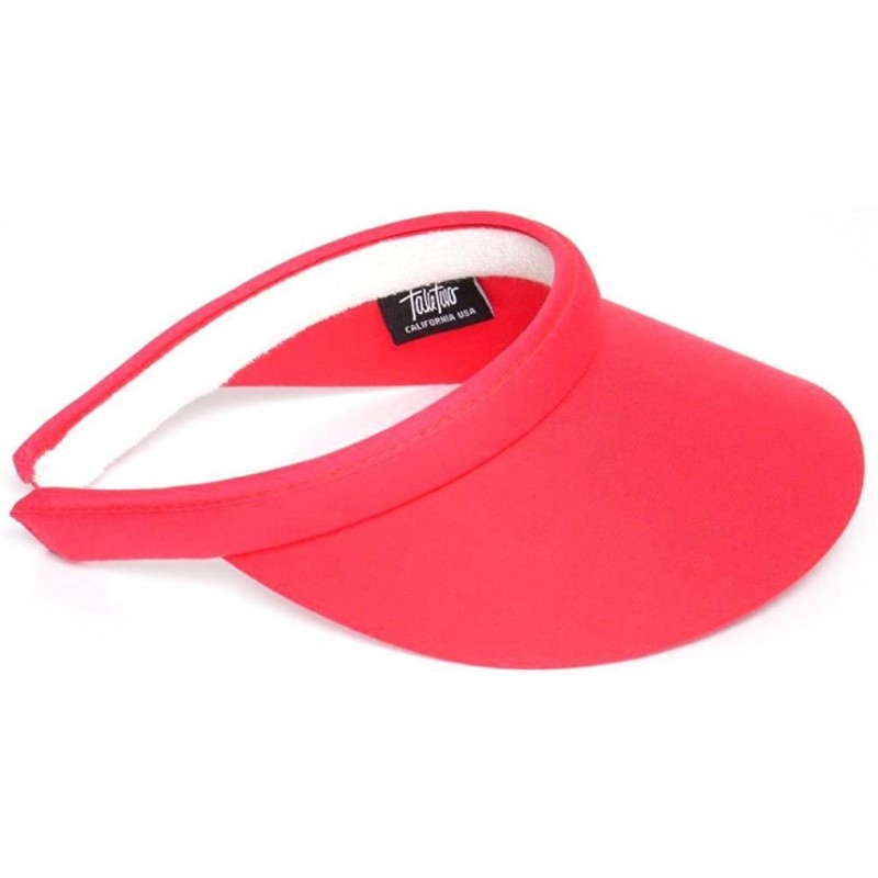 Visors Women's Mid Size Clip On Brim Visor - Raspberry - C211I34ZSS1 $22.60