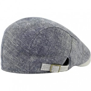 Newsboy Caps Men's Gatsby Ivy Irish Hunting Newsboy Cabbie Hat Cap - Denim Blue - CN12M4PTXV7 $11.53