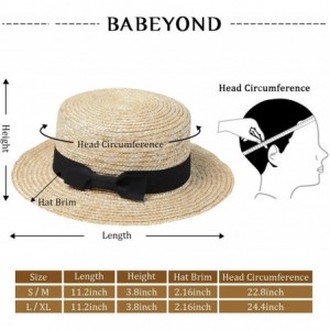 Cowboy Hats Men's 1920s Brim Boater Hat Gatsby Straw Hat 20s Costume Accessories - Black - CP18DWDIQTC $25.03