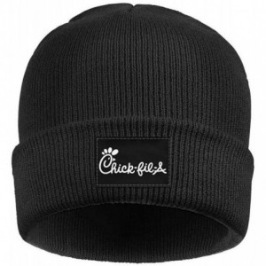 Skullies & Beanies Unisex Knit Hat Fishing-Master-Baiter-Hook- Warm Black Sport Watch Cap - Chick-fil-a Fast Food - CF1929769...