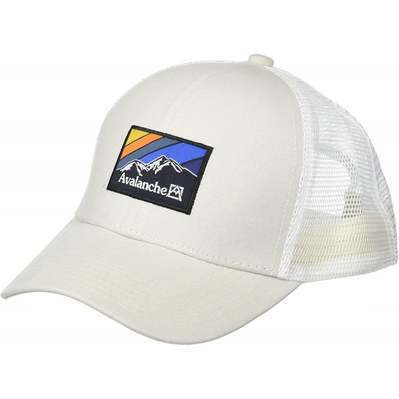 Baseball Caps Men's Mesh Trucker Hat with a Woven Label Front - Grey - CT18DO6ECZD $9.50