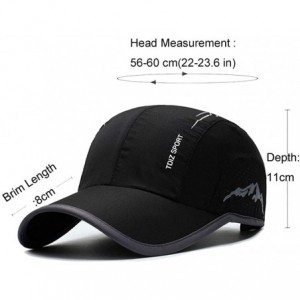 Baseball Caps Outdoor Sun Visor Hats Lightweight Waterproof Breathable Sports Hat UPF50+ Ultra Thin Cooling Baseball Hats - C...