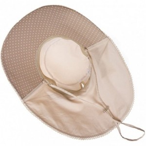 Sun Hats UV Protection Sun Hats Packable Summer Hat Women w/Ponytail Chin Strap 55-61CM - 69053_beige - CZ128KSCMZL $26.86