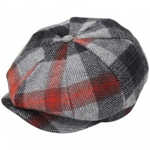 Newsboy Caps Wool Newsboy Cap for Men Women - Classic Vintage Gatsby Lvy Cabbie Hat Flat Beret Cap Adjustable Size - CU18AKMI...