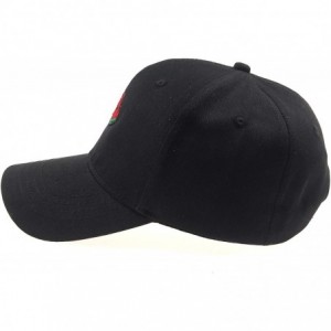 Baseball Caps Embroidered Strawberry Watermelon Adjustable - Black4 - C918R6XK7A0 $10.78