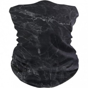 Balaclavas Texture Gaiters Seamless Recreation - Black White Marble - CP197QU0SAU $23.18