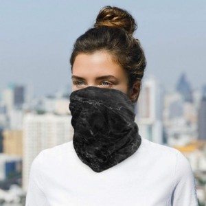 Balaclavas Texture Gaiters Seamless Recreation - Black White Marble - CP197QU0SAU $12.85